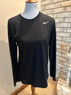 Nike Black Dri-Fit Long Sleeve Performance Top